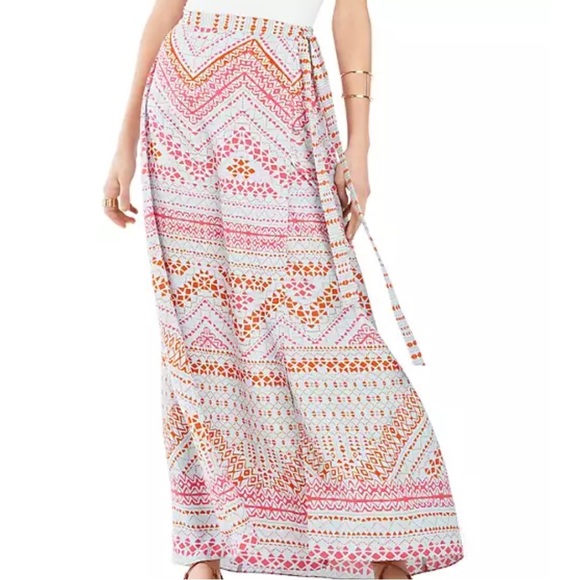 BCBGMAXAZRIA Aviva Printed Maxi Skirt M GUC - Picture 1 of 15